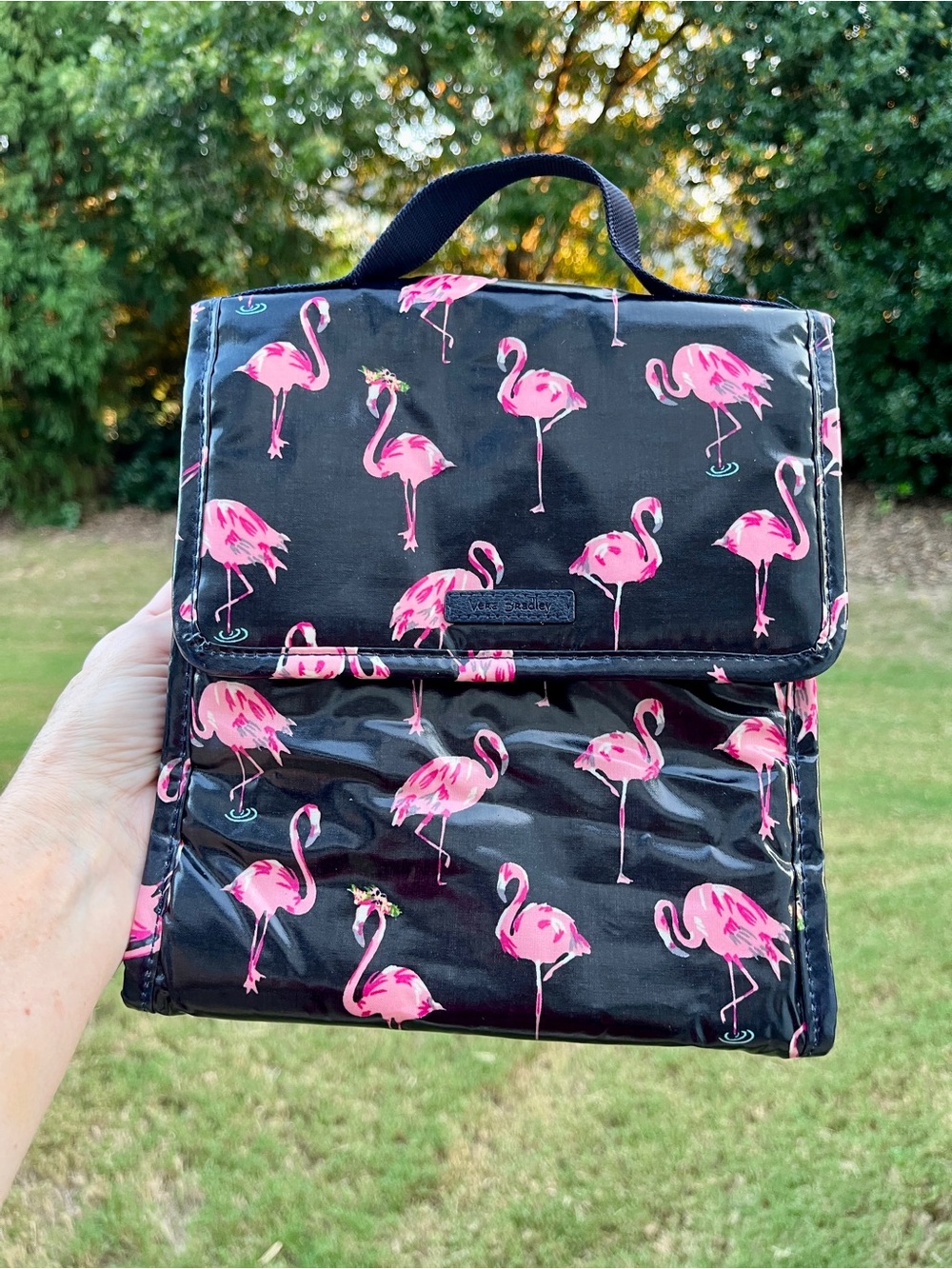 Vera Bradley Pink Flamingo Print Women’s Lunch Bag Tote